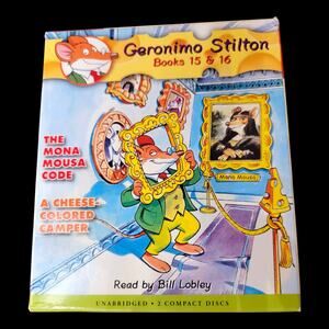 Geronimo Stilton Audiobook CDs Books 15 & 16 Unabridged 2 Disc Set Lobley